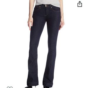 High rise flare jean